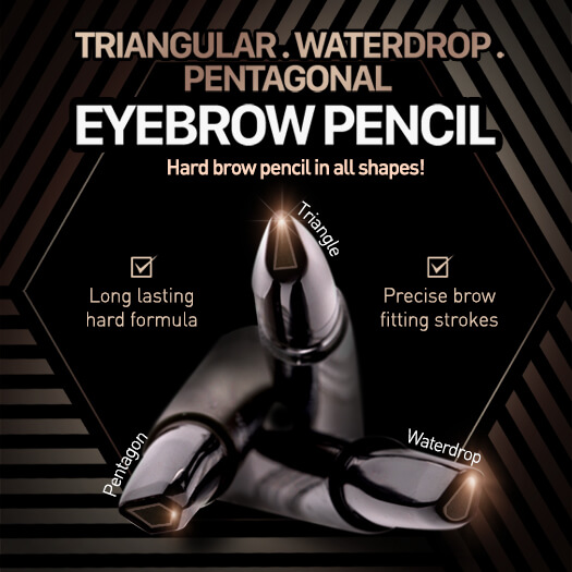 Triangular / Waterdrop / Pentagonal Eyebrow Pencil image 1